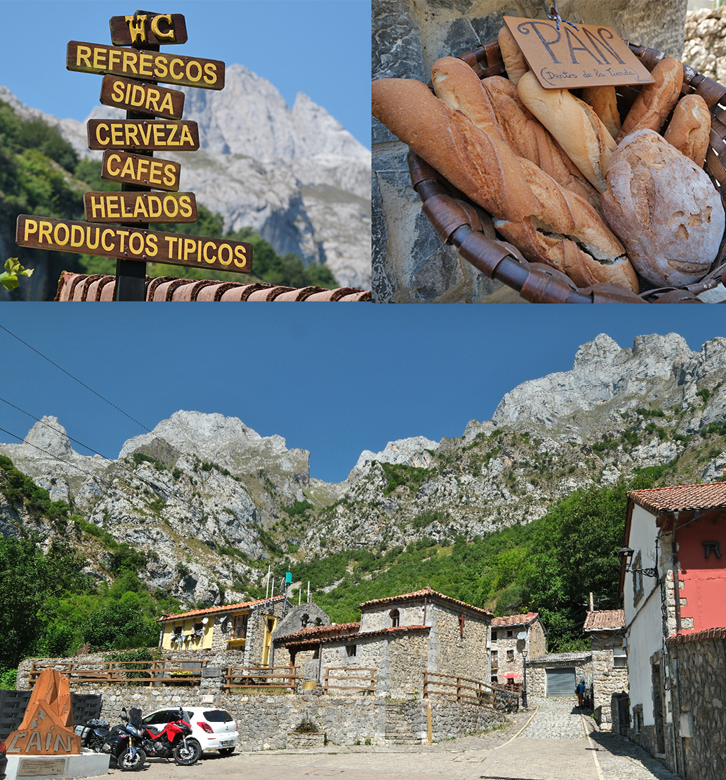 aankomst in Caín de Valdeón