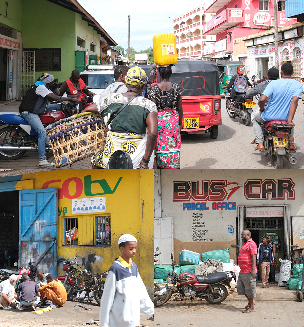 drukte op straat in Malindi