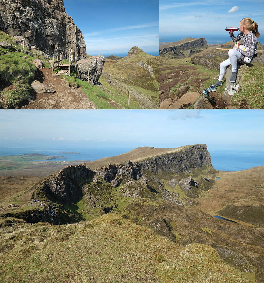 klim naar hogere deel Quiraing