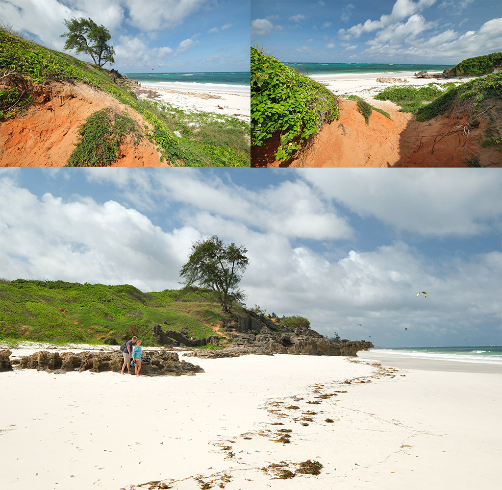 verlaten stranden bij Garoda beach