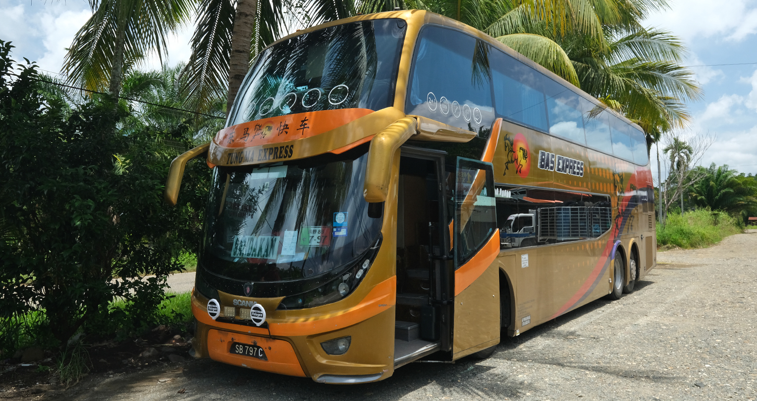 vervoer Maleisisch Borneo bus
